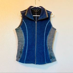 Kühl Medium Blue Gray Wool Woman’s Vest Kuhl